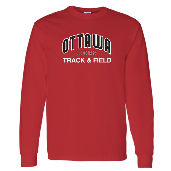 Gildan Unisex Lions T&F Printed Long Sleeve Thumbnail