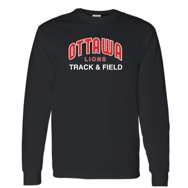 Gildan Unisex Lions T&F Printed Long Sleeve Thumbnail